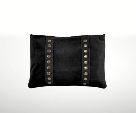 Women's Suede Leather Shoulder Bag- model Celia