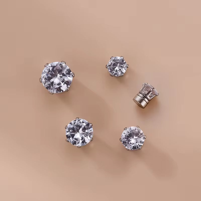 Magnetic clip on earrings