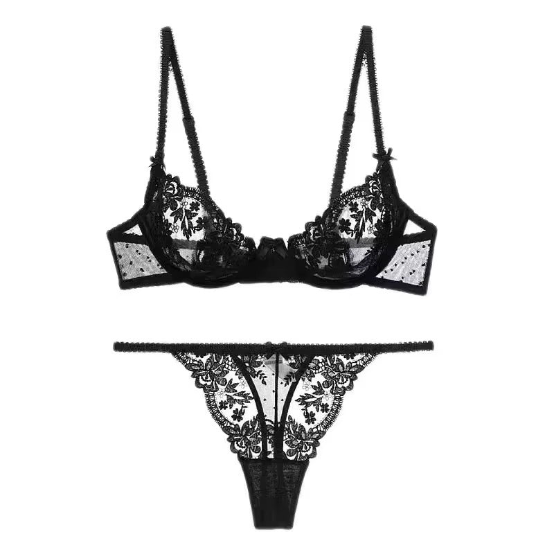 Women's sexy lace lingerie set