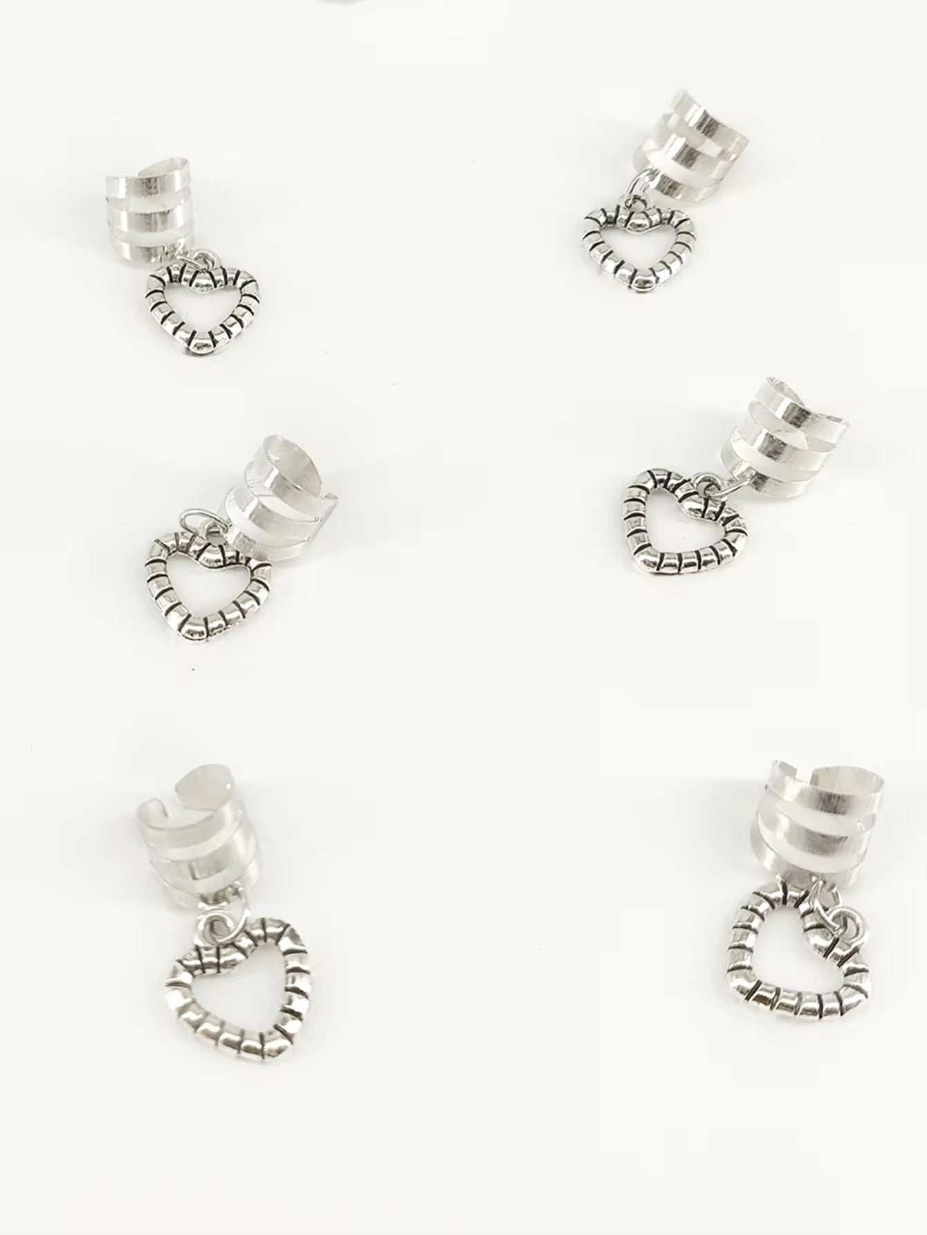 Gold /silver geometric hair clips