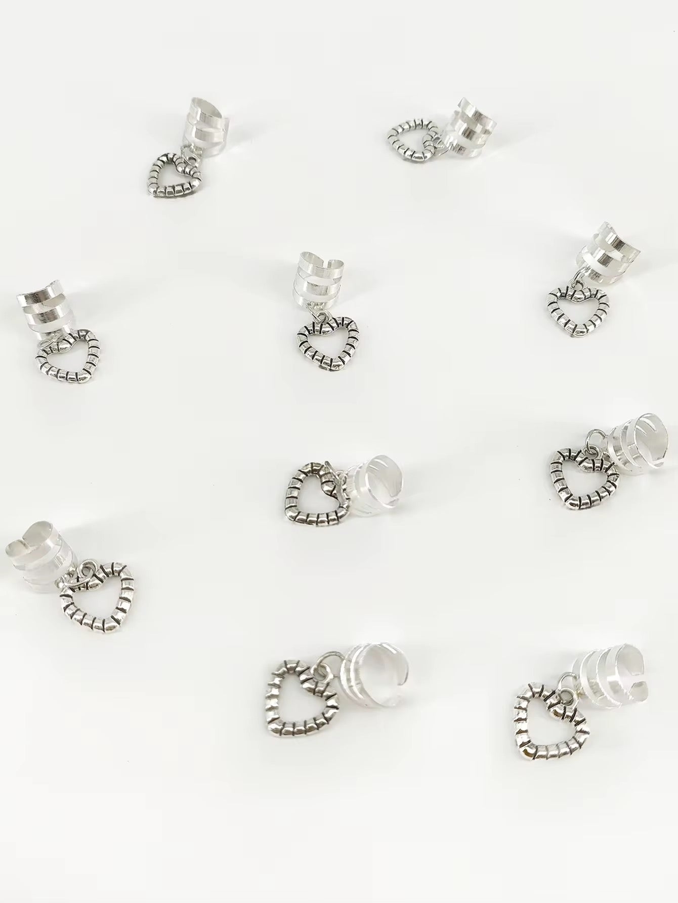 Gold /silver geometric hair clips