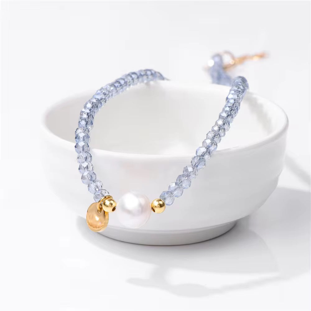 Handmade collarbone necklace pearl pendant