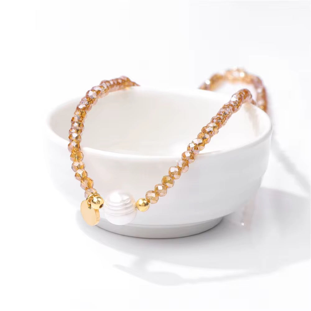 Handmade collarbone necklace pearl pendant