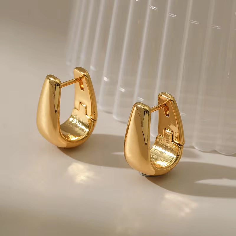 Retro style clip on earrings