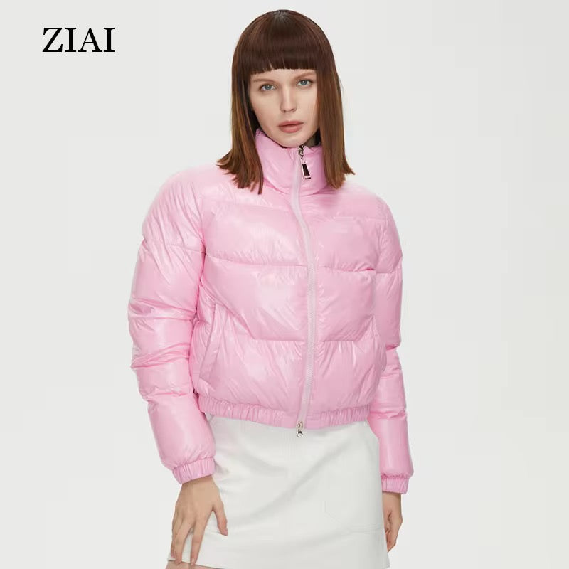 Neon short shiny jacket