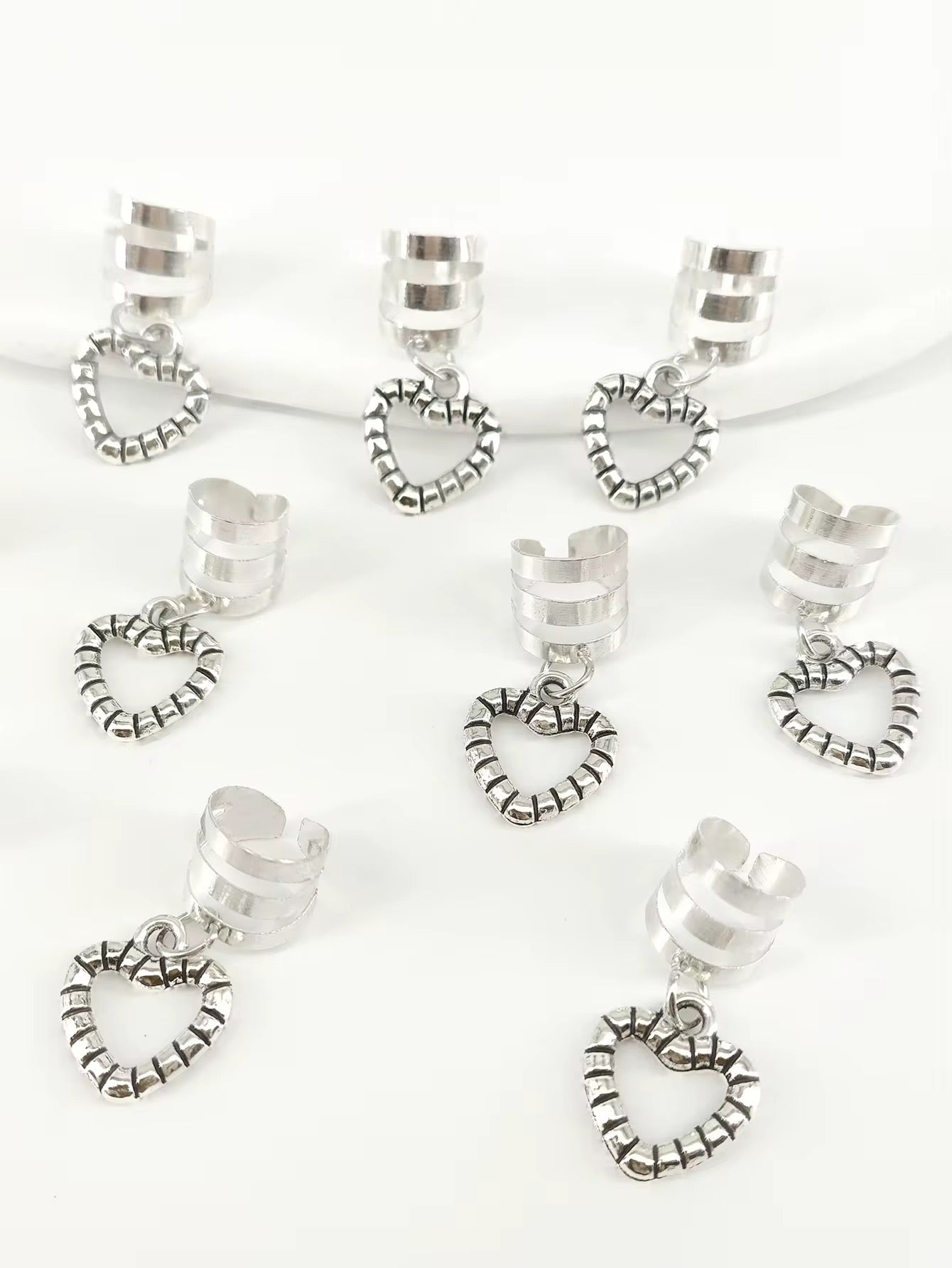 Gold /silver geometric hair clips