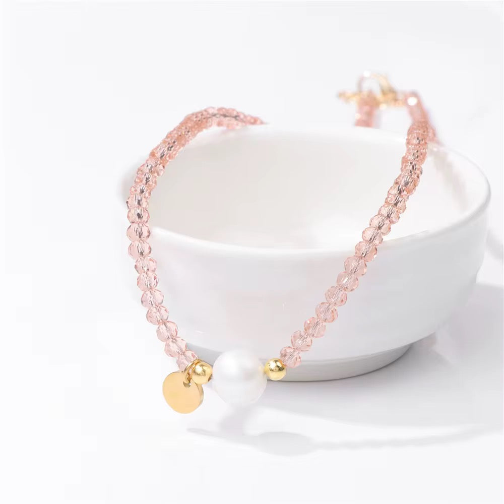 Handmade collarbone necklace pearl pendant