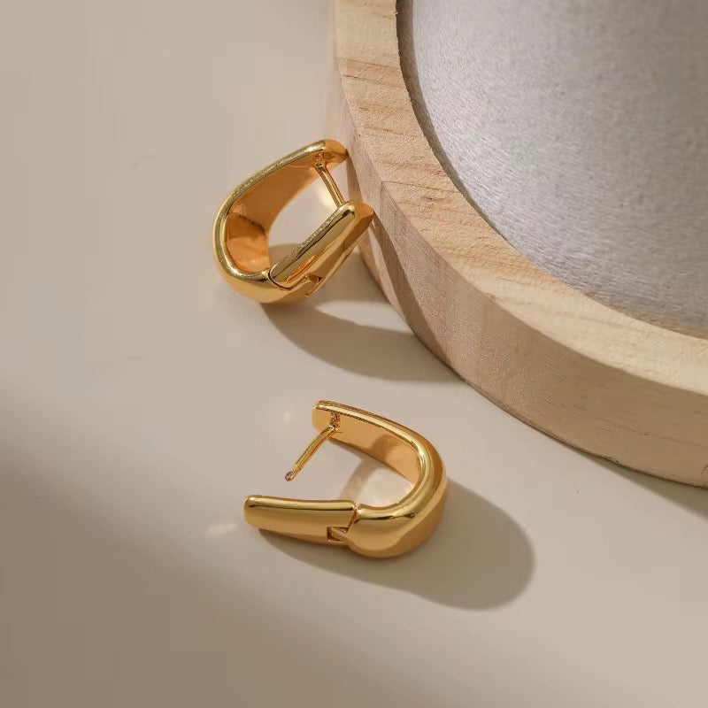 Retro style clip on earrings