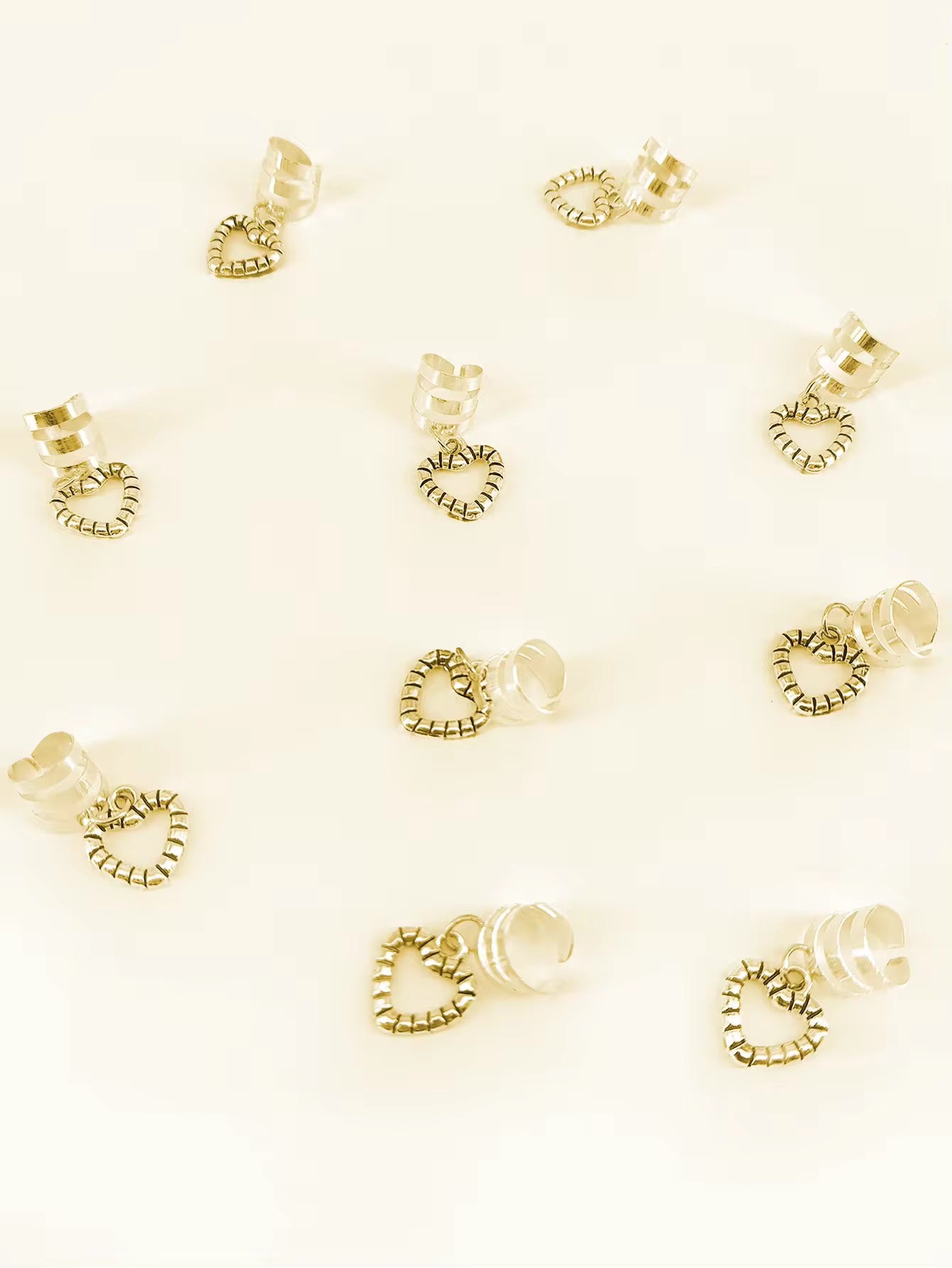 Gold /silver geometric hair clips