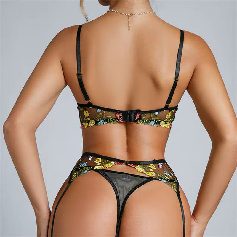 Women's sexy 3 pieces lingerie set