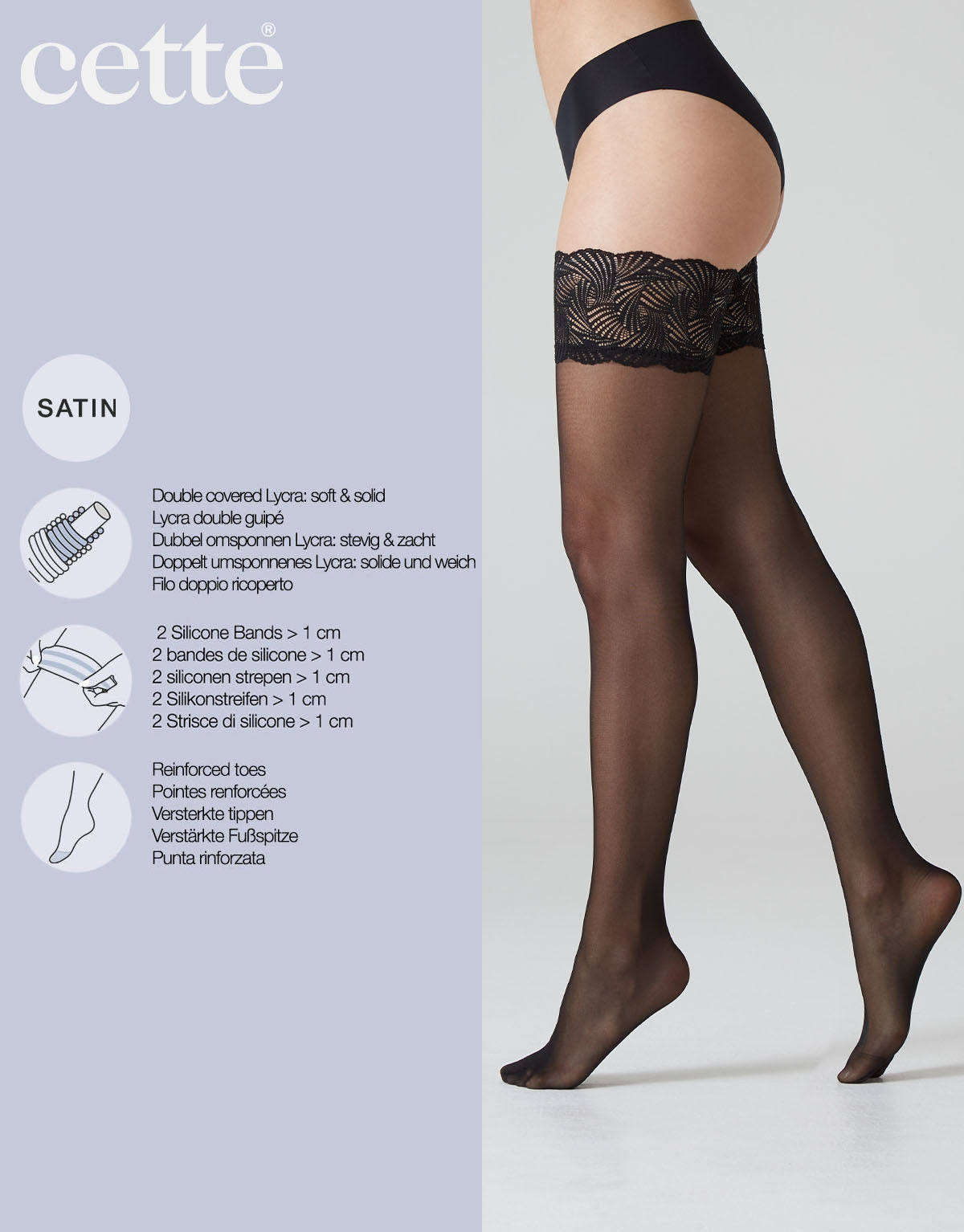 VERSAILLES - WOMEN’S SHEER HOLD UPS 20 DEN