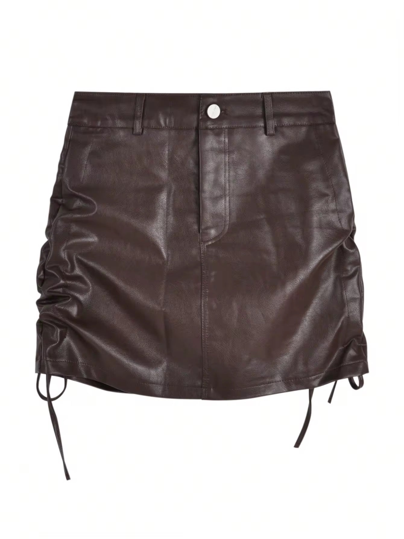 Women's PU Leather mini skirt
