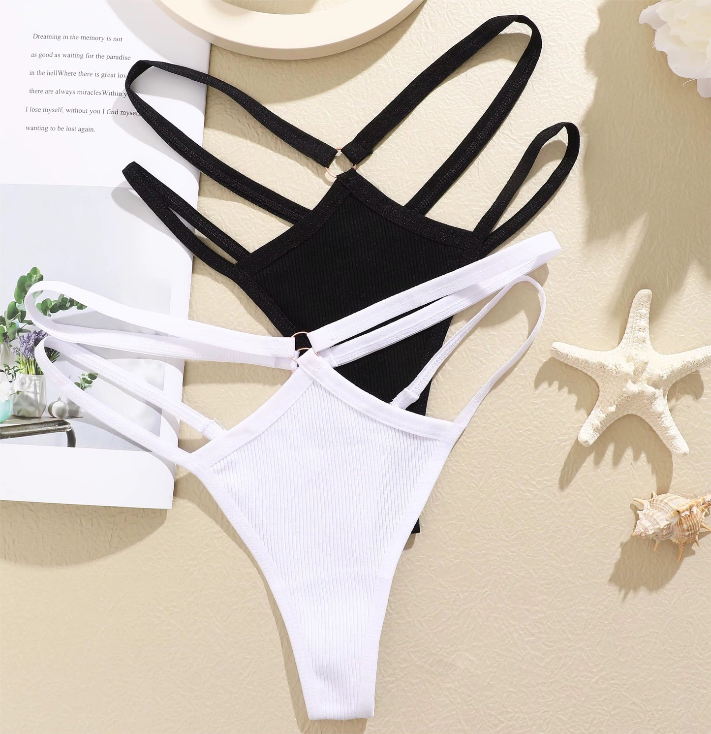 Cotton Cross Waist G-Strings