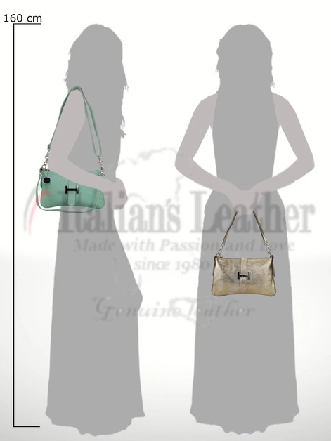 Women's Cowhide Leather Shoulder Bag-model Hellen