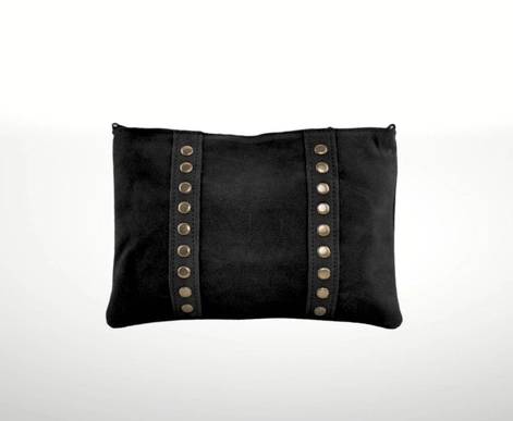 Women's Suede Leather Shoulder Bag- model Celia